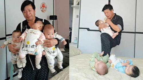 爷爷照顾龙凤三胞胎,练成 金牌月嫂 半年没睡过整觉,1天喂36顿奶